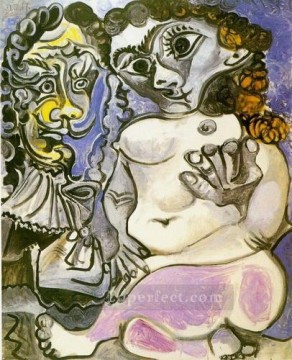 パブロ・ピカソ Painting - ヌードの男女 2 1967 パブロ・ピカソ